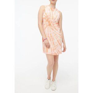 J. Crew Women's Size Medium Peach Tie Dye Sleeveless Tank Dress